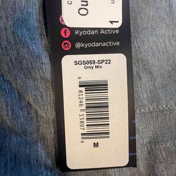 Kyodan Girls Grey Mix Elastic Waist Shorts Medium - Picture 6 of 9